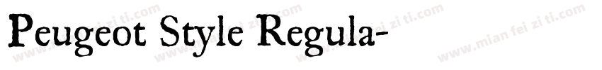 Peugeot Style Regula字体转换